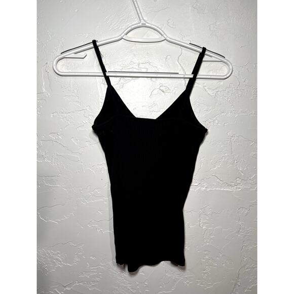 Asos black ribbed y2k basic classic grunge coquette cropped tank top womens 4 - Picture 3 of 5